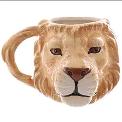 Une image de 🦁🦁🦁 Le cadeau parfait pour les enfants Lion : la tasse en céramique tête de lion ! 🦁🦁🦁 