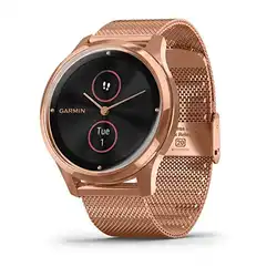 Une image de Offrir la montre connectée Garmin Vivomove Luxe Rose Gold Black à une femme Vierge