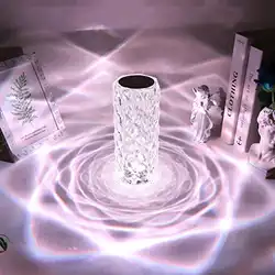 Une image de 🎁 Nouveau cadeau astrologique pour la Balance: La lampe de table en cristal 🌟💡